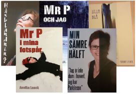 Fem bokomslag till Annika Laacks böcker